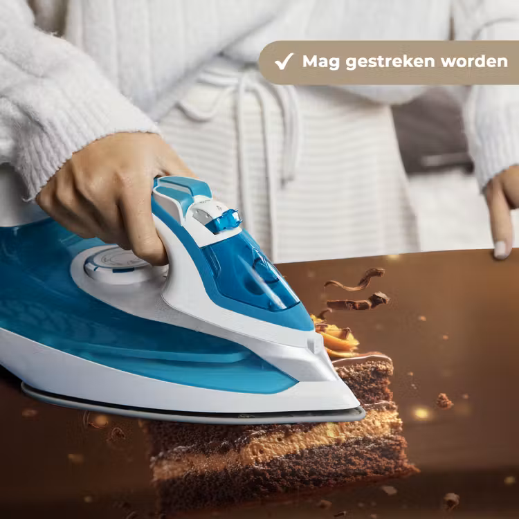 Taart - Chocolade - Eten - Brownie Wandkleed katoen klein -sfeer9