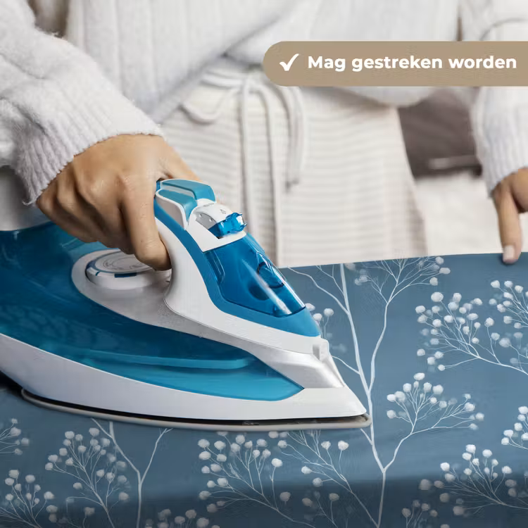 Takken - Bessen - Patroon - Lichtblauw Wandkleed katoen klein 269 -sfeer9