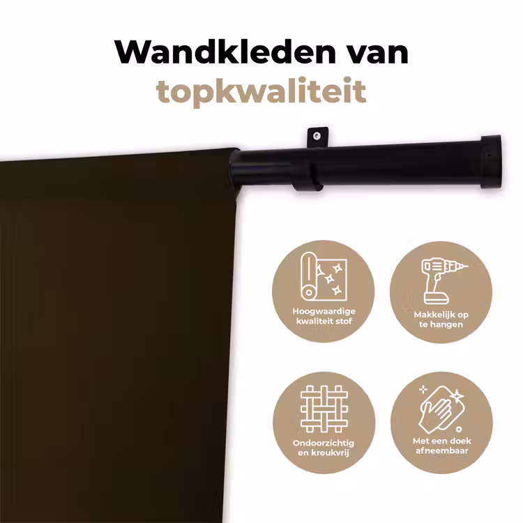 Takken - Katoen - Wit - Bollen Wandkleed katoen klein -sfeer2