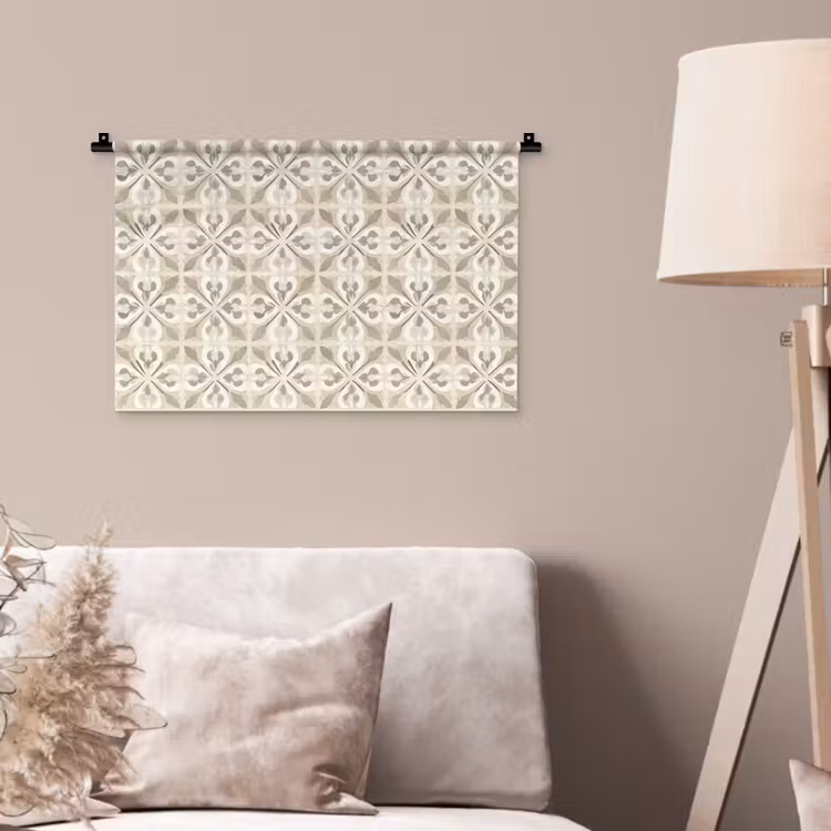 Tegel - Motief - Beige Wandkleed katoen klein 269 -sfeer4