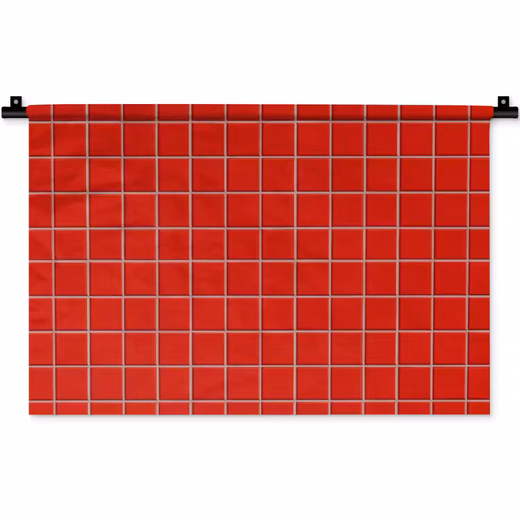 Tegel - Patroon - Kersen - Rood Wandkleed katoen klein 269 -zz3d
