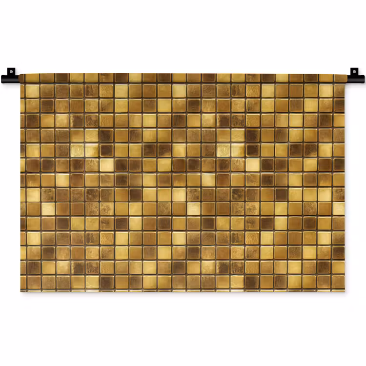 Tegels - Mozaïek - Luxe - Warm Goud Wandkleed katoen klein 269 -zz3d