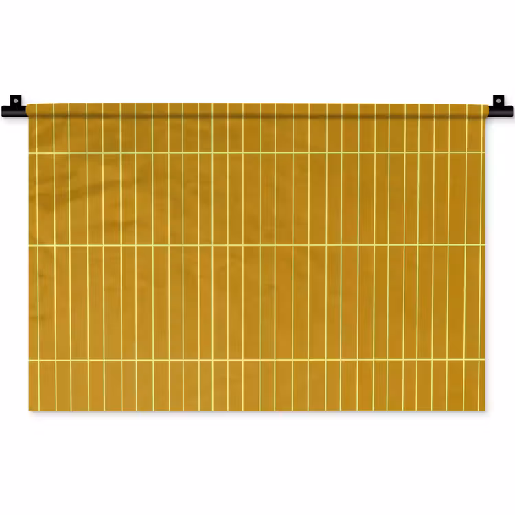 Tegels - Verticaal - Mosterdgeel Wandkleed katoen klein 269 -zz3d