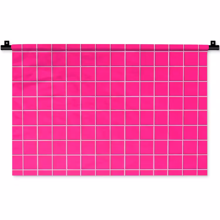 Tegels - Vierkant - Fuchsia Wandkleed katoen klein 269 -zz3d