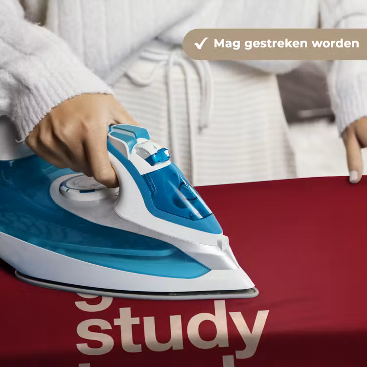 Tekst - Studie - Motivatie - Modern - Rood Wandkleed katoen klein -sfeer9