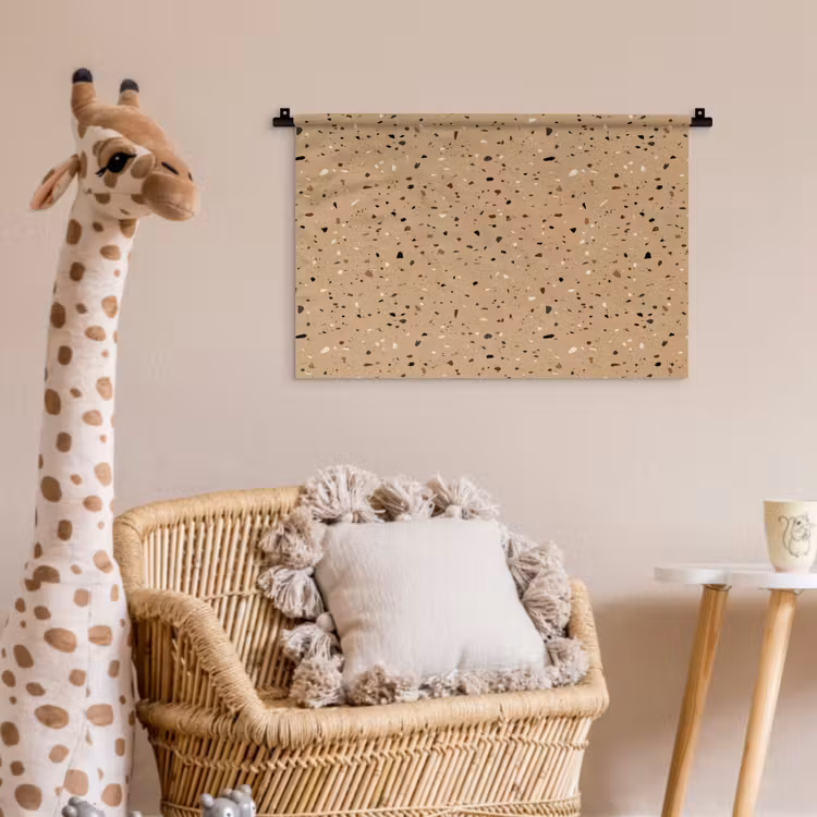 Terrazzo - Patroon - Beige Wandkleed katoen klein 269 -wsfeer5_kind