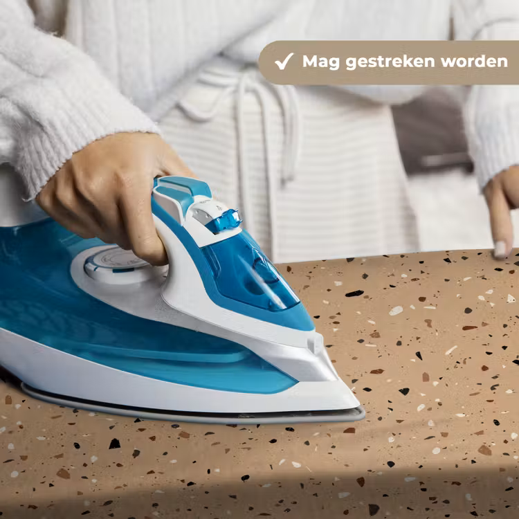 Terrazzo - Patroon - Beige Wandkleed katoen klein 269 -sfeer9