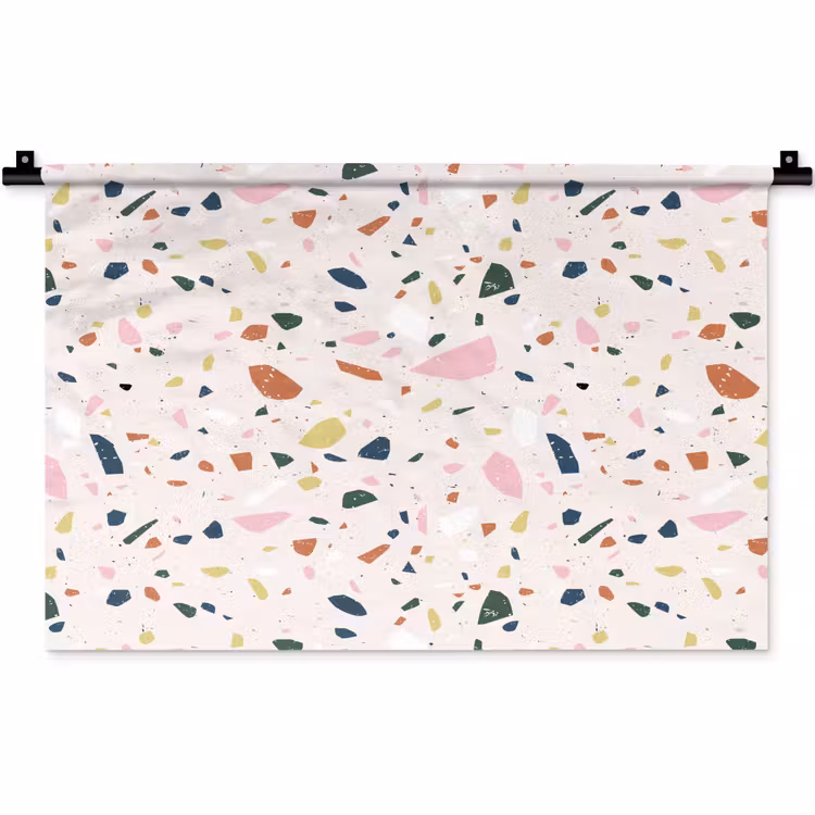 Terrazzo - Patroon - Kleurrijk Wandkleed katoen klein 269 -zz3d