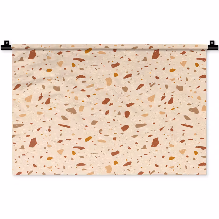 Terrazzo - Patroon - Kleurrijk - Steen Wandkleed katoen klein 269 -zz3d