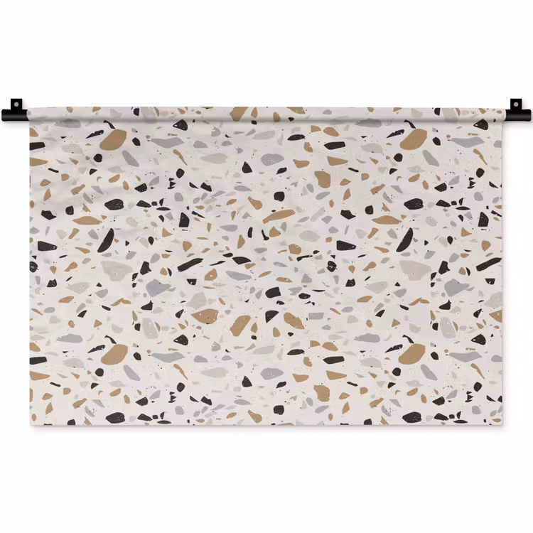 Terrazzo - Patroon - Staal Wandkleed katoen klein 269 -zz3d