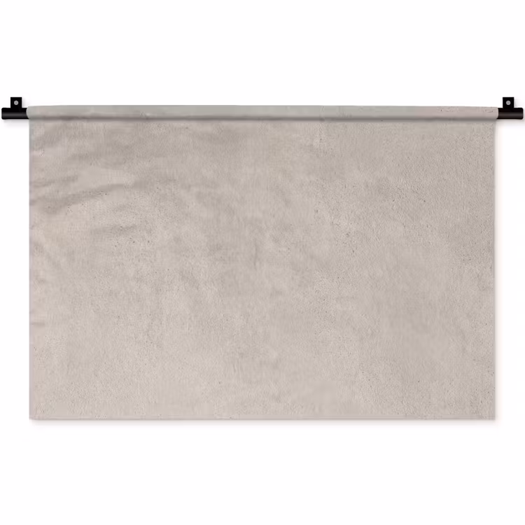 Textuur - Effen - Abstract - Beige Wandkleed katoen klein -zz3d