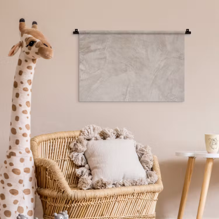 Textuur - Wand - Modern - Beige - Abstract Wandkleed katoen klein -wsfeer5_kind