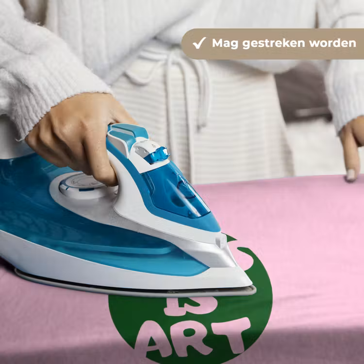 This is art - Tekst - Cirkel - Groen Wandkleed katoen klein -sfeer9
