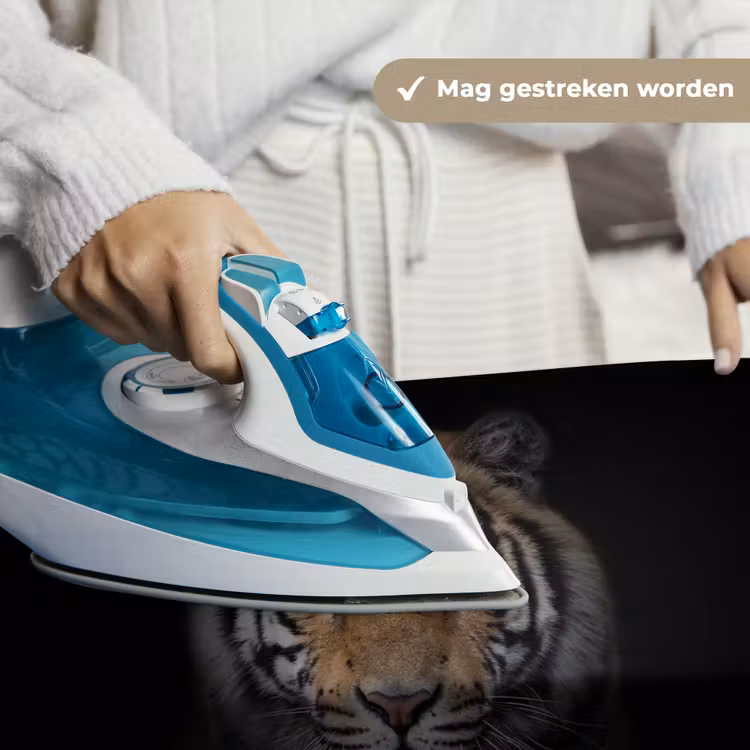 Tijger - Wilde dieren - Portret - Zwart - Dieren Wandkleed katoen klein -sfeer9