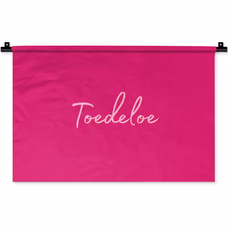 Toedeloe - Roze Wandkleed katoen klein -zz3d
