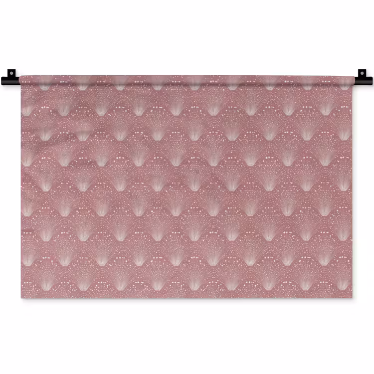 Trendy - Patroon - Roze Wandkleed katoen klein 269 -zz3d