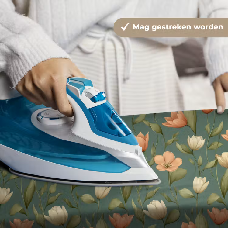 Tulpen - Botanisch - Groen Wandkleed katoen klein 269 -sfeer9