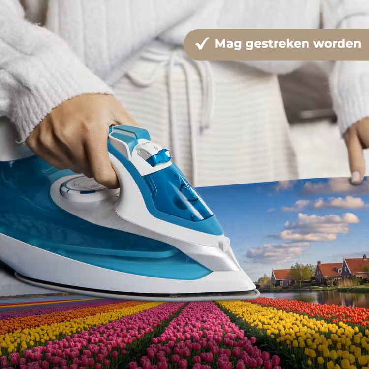 Tulpen - Holland - Molen - Kleurrijk Wandkleed katoen klein -sfeer9