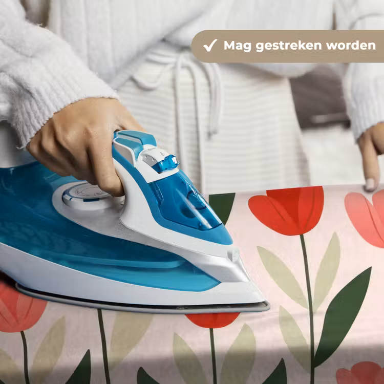 Tulpen - Modern - Roze Wandkleed katoen klein -sfeer9