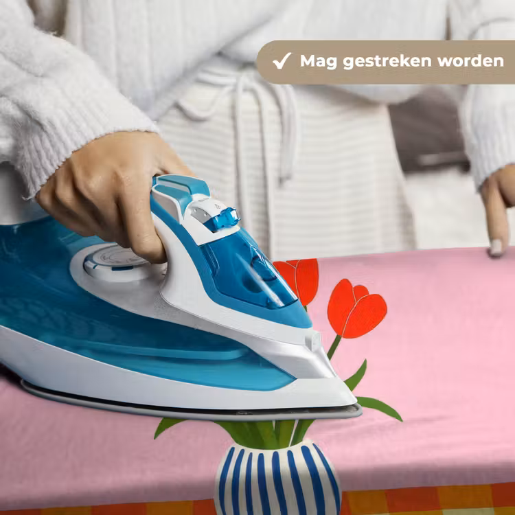 Tulpen - Roze - Vaas Wandkleed katoen klein -sfeer9