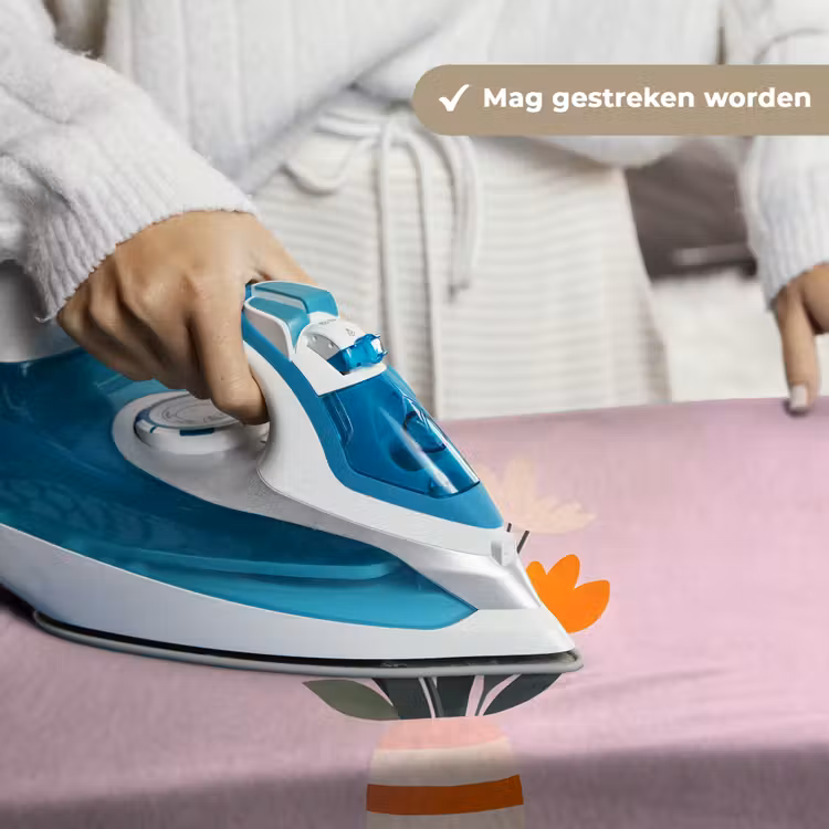 Tulpen - Vaas - Strepen - Paars Wandkleed katoen klein -sfeer9