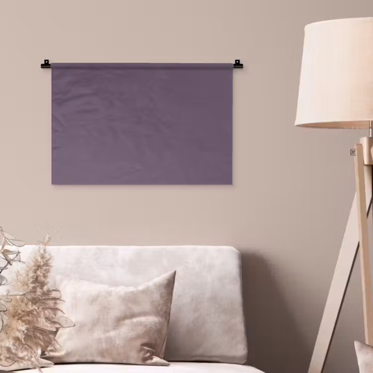 Velvet - Aubergine - Paars Wandkleed katoen klein 269 -sfeer4