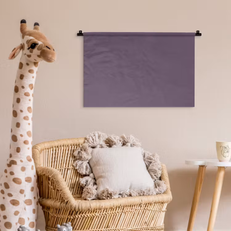 Velvet - Aubergine - Paars Wandkleed katoen klein 269 -wsfeer5_kind