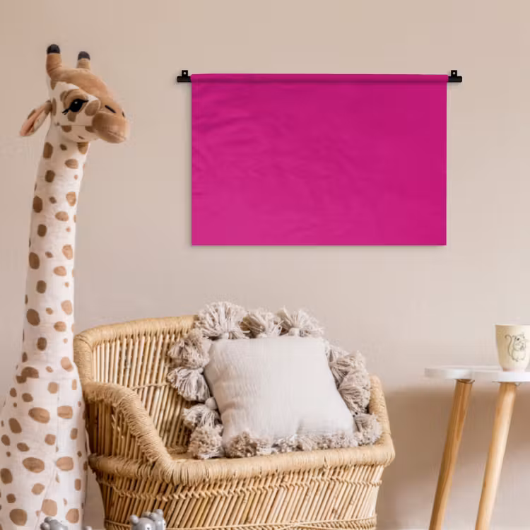 Velvet - Magenta - Roze Wandkleed katoen klein 269 -wsfeer5_kind