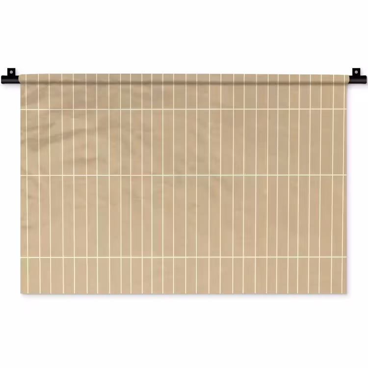 Verticaal - Wandtegel - Zand - Beige Wandkleed katoen klein 269 -zz3d