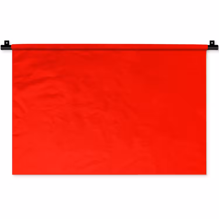 Vibrant - Vermilion - Rood Wandkleed katoen klein 269 -zz3d