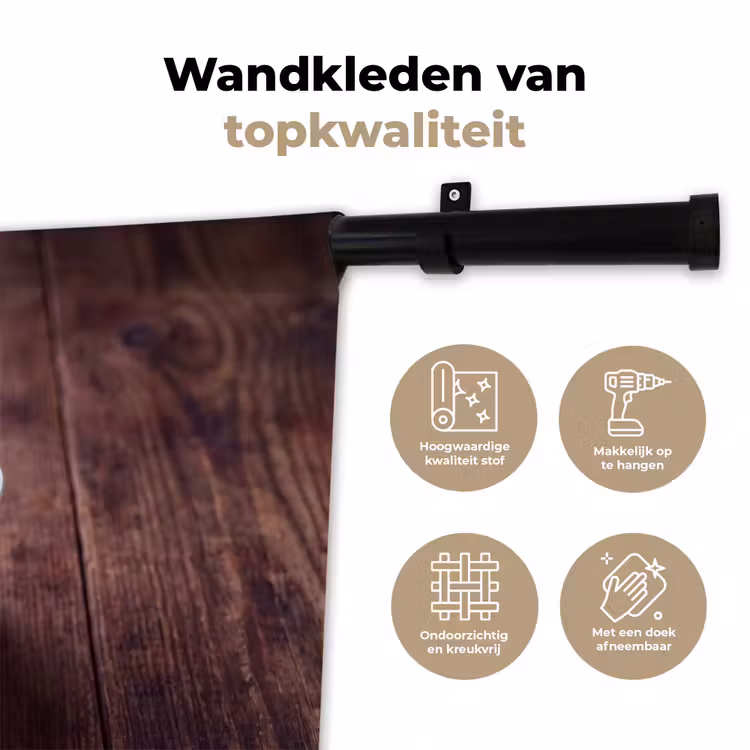 Wandkleed - Vis - Blikjes - Keuken - Vis - Blikjes - Keuken Wandkleed katoen klein
