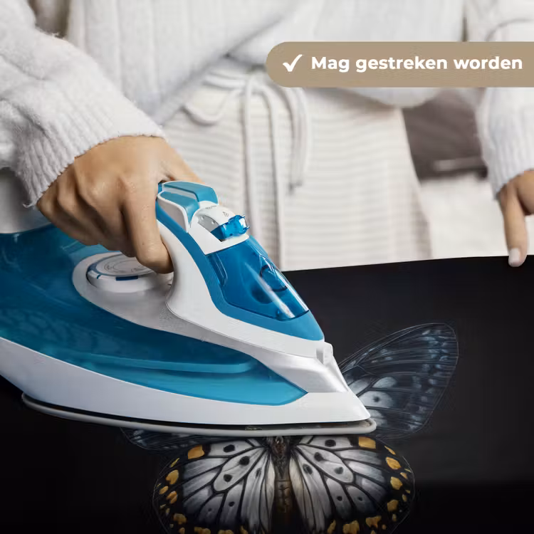 Vlinder - Monochroom - Balans Wandkleed katoen klein -sfeer9