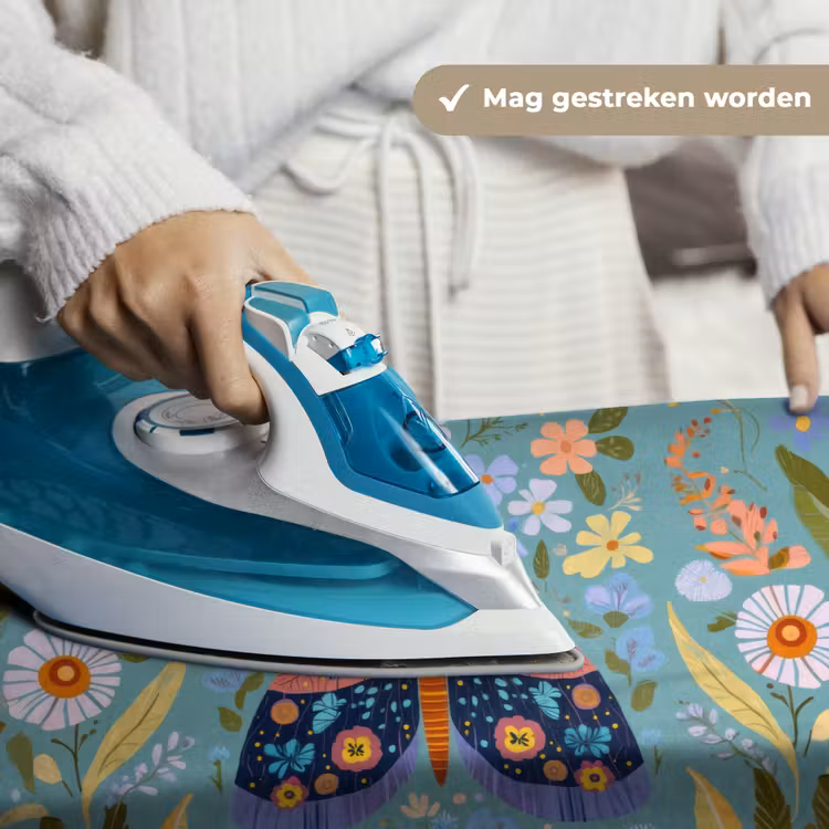 Vlinder - Sierlijk - Bloemen - Bladeren Wandkleed katoen klein -sfeer9