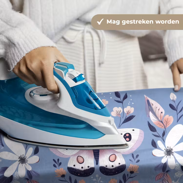 Vlinder - Vleugels - Stippen - Bloemen Wandkleed katoen klein -sfeer9