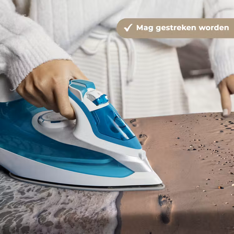 Voetstappen - Vloedlijn - Zee Wandkleed katoen klein -sfeer9