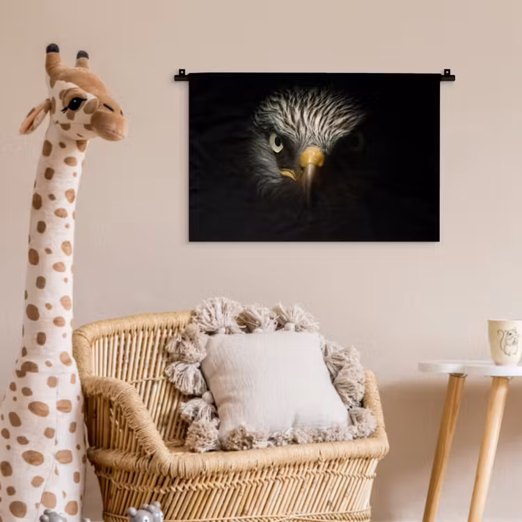 Vogel - Adelaar - Roofvogels - Oog - Snavel - Licht Wandkleed katoen klein -wsfeer5_kind