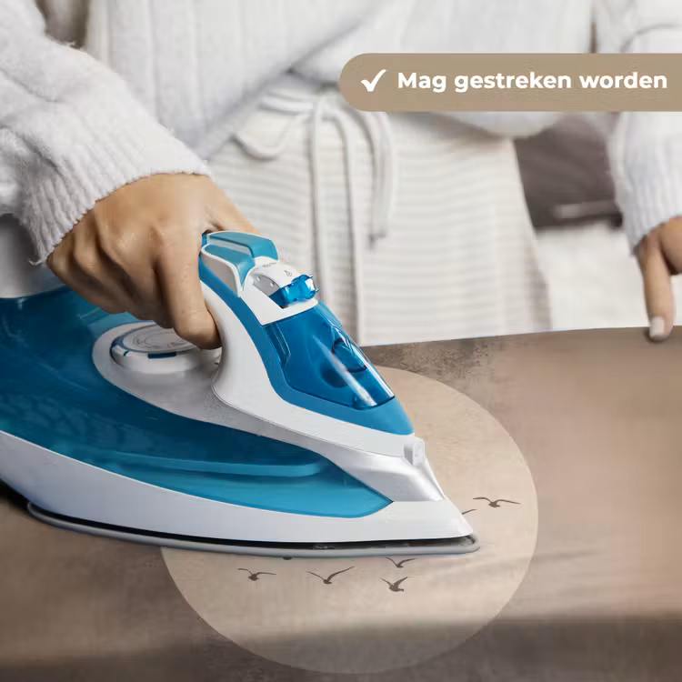 Vogel - Beige - Japandi Wandkleed katoen klein -sfeer9