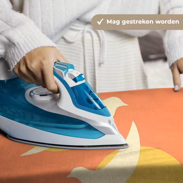 Vogels - Cirkels - Geel Wandkleed katoen klein -sfeer9