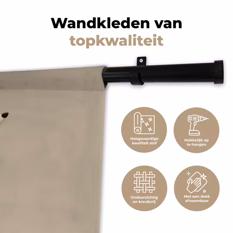 Vos - Gele bloemen - Minimalistisch Wandkleed katoen klein -sfeer2
