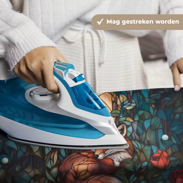 Vos - Mozaïek - Bos - Maan Wandkleed katoen klein -sfeer9