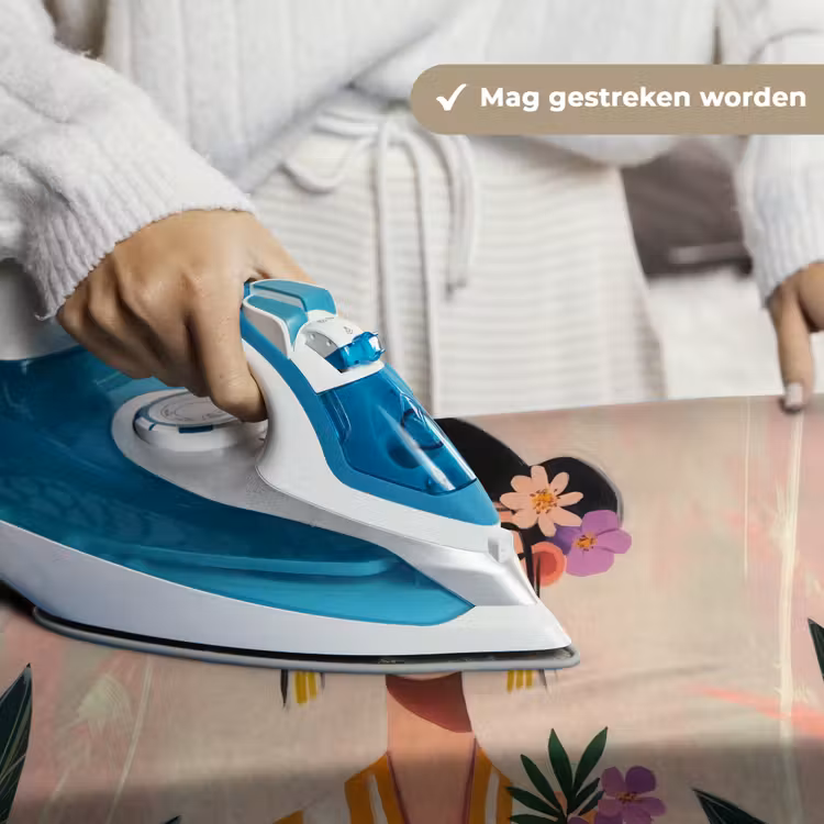 Vrouw - Bloemen - Pastel Wandkleed katoen klein -sfeer9