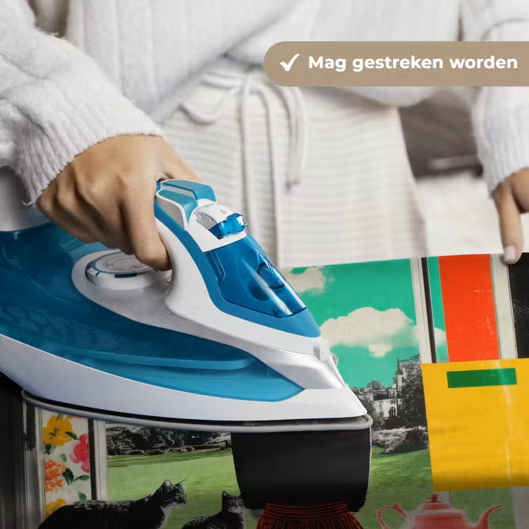 Vrouw - Keuken - Katten - Doorkijk Wandkleed katoen klein -sfeer9