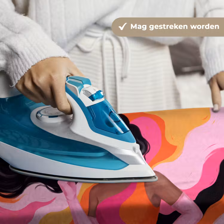 Vrouw - Portret - Kleurrijk - Modern - Kunst Wandkleed katoen klein -sfeer9