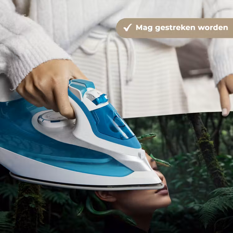 Vrouw - Slang - Natuur - Mystiek - Groen Wandkleed katoen klein -sfeer9