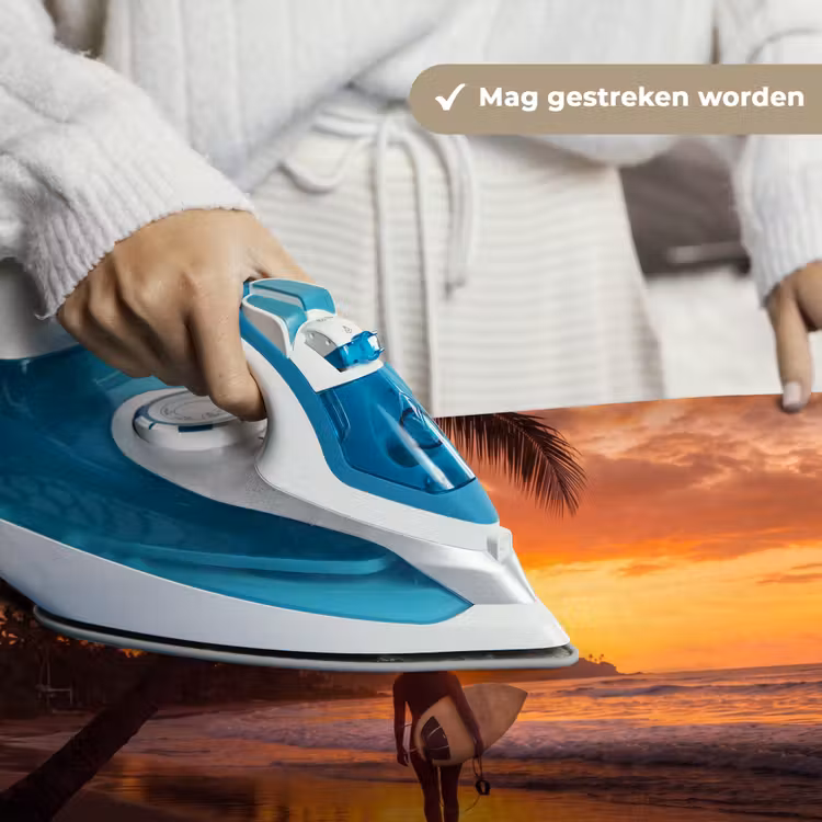 Vrouw - Surfplank - Strand - Zonsondergang - Oranje Wandkleed katoen klein -sfeer9
