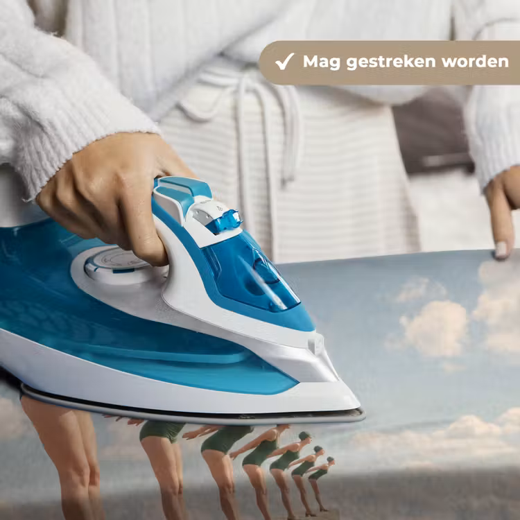 Wandkleed - Vrouwen - Duikhouding - Wolken - Vrouwen - Duikhouding - Wolken Wandkleed katoen klein