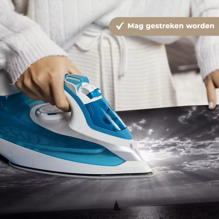 Water - Boot - Lucht - Natuur - Zwart-wit Wandkleed katoen klein -sfeer9