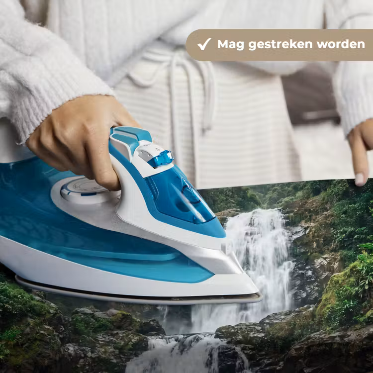 Waterval - Bos - Natuur - Groen Wandkleed katoen klein -sfeer9