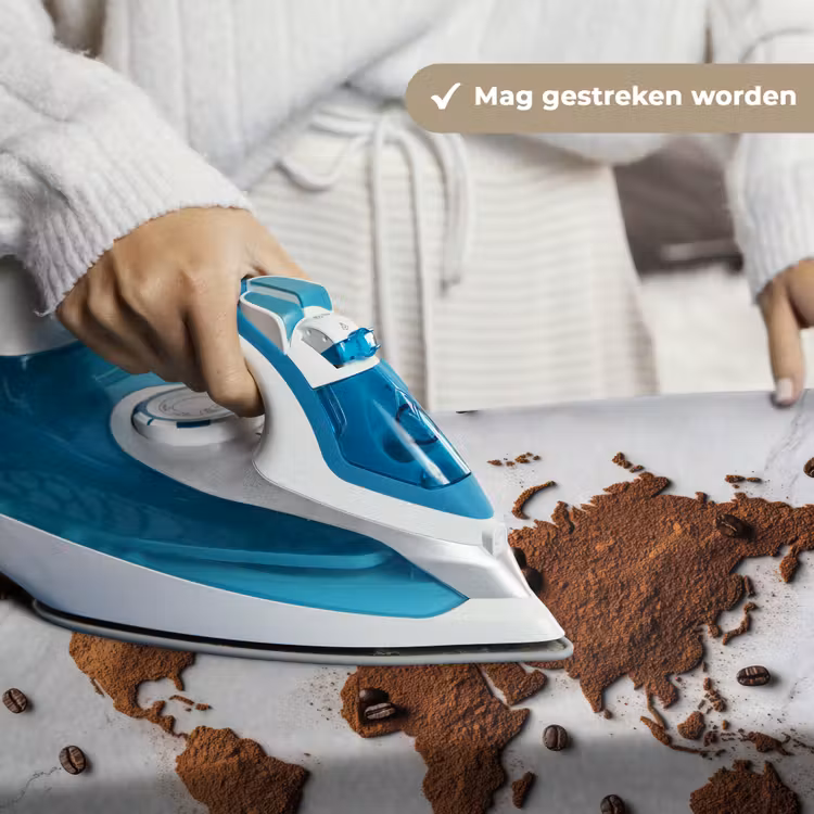Wereldkaart - Koffie - Marmer Wandkleed katoen klein -sfeer9