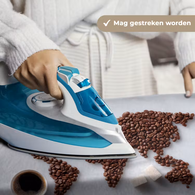 Wereldkaart - Koffiebonen - Suikerklontjes Wandkleed katoen klein -sfeer9